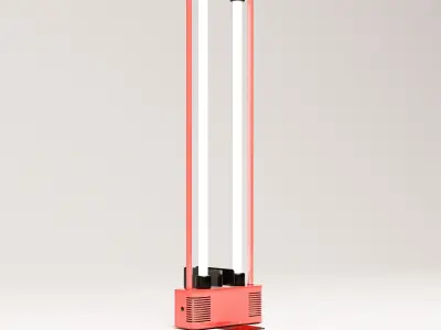 Neon Floor Lamp Low-poly 3D model