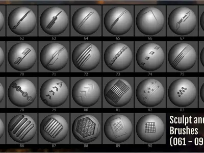 Sci-Fi Maker 300 ZBrush Brushes 3D model