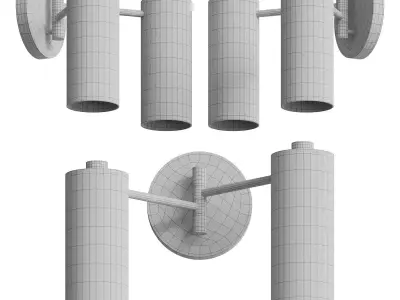 Leila Dual Spotlight Wall Light 3D model