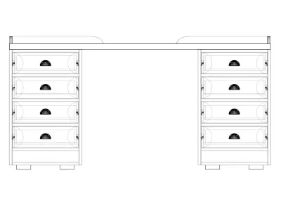 Office Table 3D model shop
