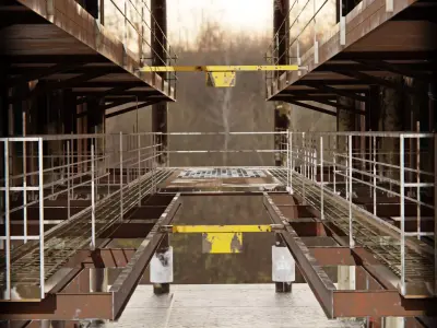 Industrial Low Poly 3D Environment Game Ready Low-poly 3D model