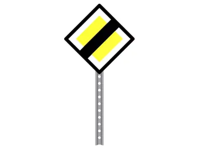 main road end 3D model