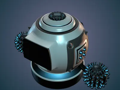 Robot futuristic 3D model