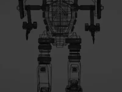 Axzon Mech Robot Low-poly 3D model