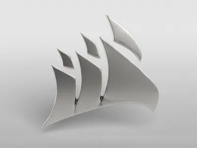 Corsair Logo v1 004 Free low-poly 3D model