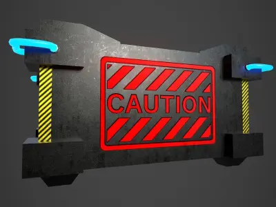 Scifi Crate Low-poly 3D model order