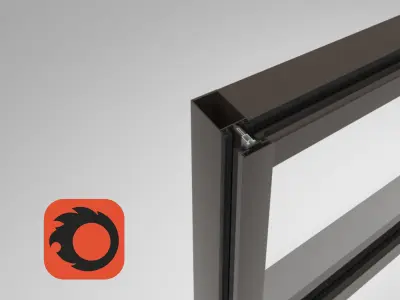  aluminum stained glass 3D model