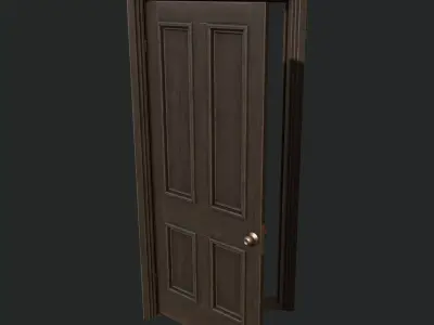 Interior Door Low-poly 3D model