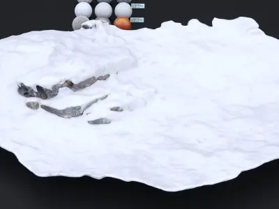 DEATH VALLEY WINTER ROCK FORMATION 002 2024 3D model