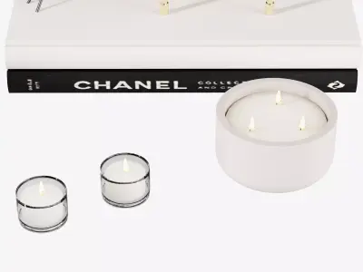 Decorative Set Housewolf Low-poly 3D model