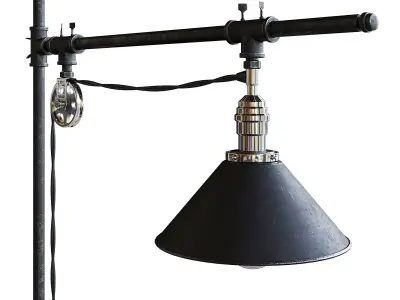 Industrial Style Floor Lamp 3D model