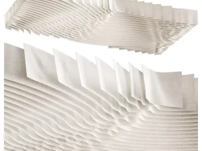 decorative fabric ceiling 3D model