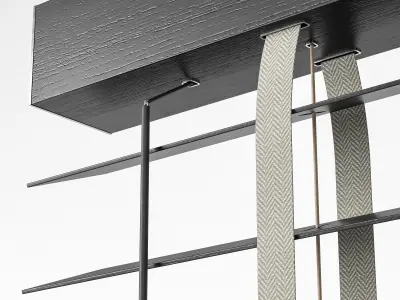 Wooden blinds Set 09 3D model