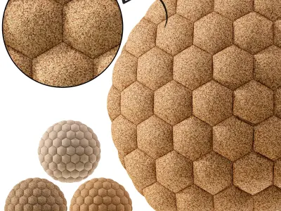 Wood Waste and Cocoa Husks - Acoustic Wall Tile Texture