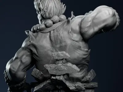 Akuma Street Fighter 3D print model