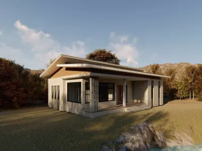 Modern House T7 3D model