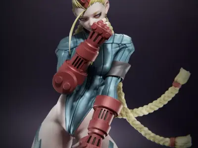 Cammy 3D Print female street fighter figure 3D print model