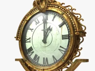 Street Clock 3D model