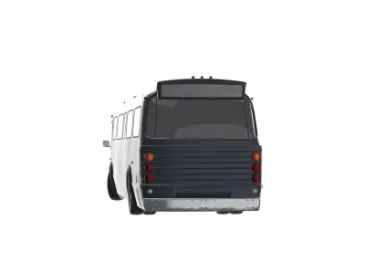 City Bus Low-poly 3D model 4