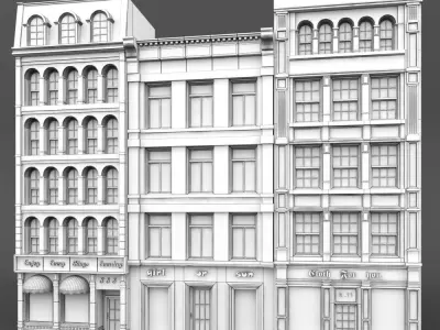 face for background vol5 3D model