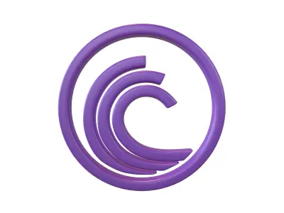 BitTorrent Coin v1 003 Low-poly 3D model