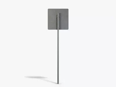 No Exit Sign Low-poly 3D model