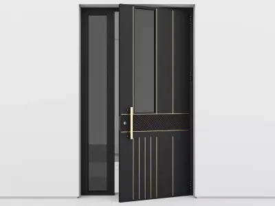Aluminium door 282 3D model