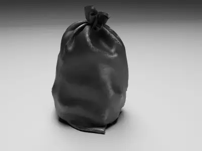 Collection Garbage  bags v3 3D model