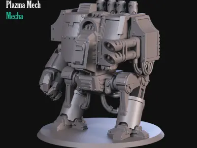 Heavy Plazma Mecha 3D print model