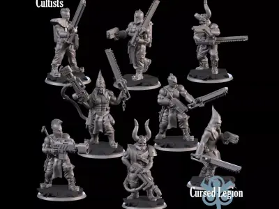 Cultists 3D print model