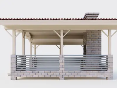 Big gazebo 3D model