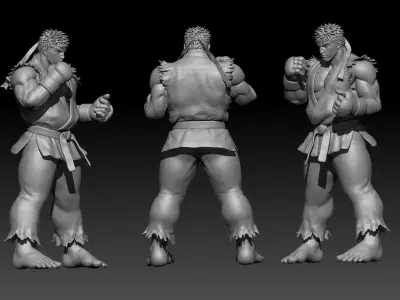 Ryu Street Fighter   3D print model