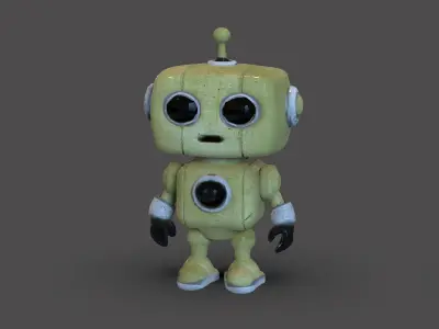 Mini Robot Low-poly 3D model