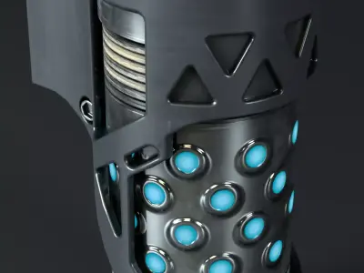 Sci-fi grenade Low-poly 3D model