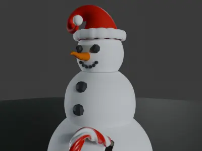 Snowman Candy Dispenser 3D print model