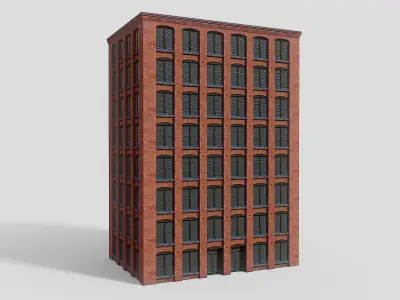 Industrial buildings pack Low-poly 3D model