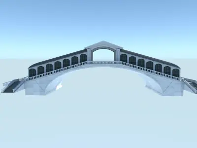 Venice Rialto Bridge  3D model