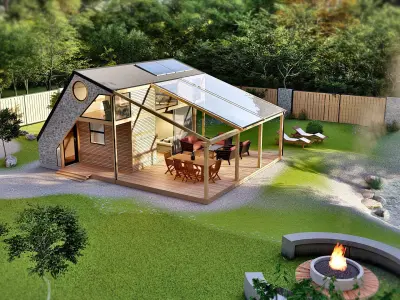Vacation house  cottage Nataly 3d model 3D model