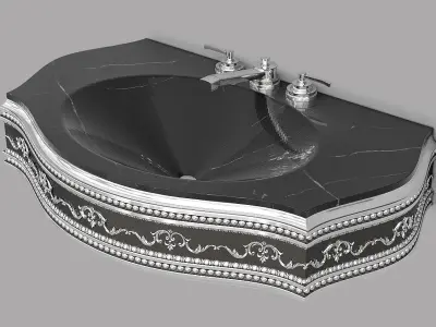 Classic Wash Basin 6 3D model