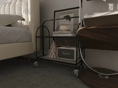 modern bedroom 3D model