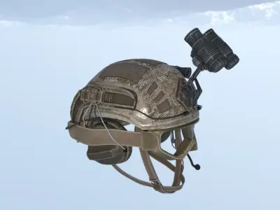 Combat helmet Low-poly 3D model