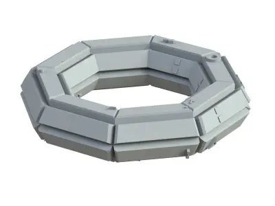 Sci Fi Object No 4298 Low Poly Low-poly 3D model