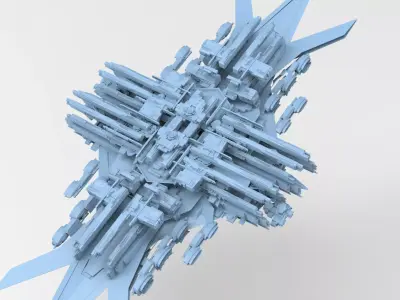 Machine City tower base 2 3D model