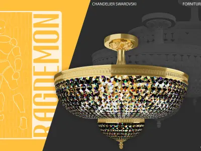 CHANDELIER SWAROVSKI 3D model