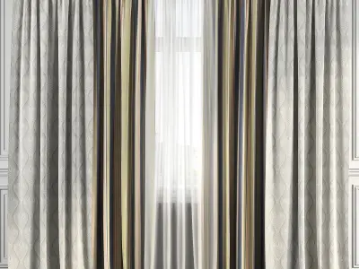 Curtain Set 152 3D model
