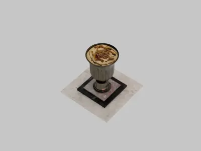 Zoroastrian Eternal Flame Free low-poly 3D model