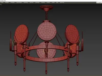 ANKE BRASS MARBLE MEDUZ 3D model