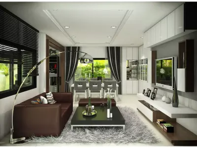 first floor living 3D model