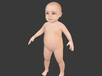  Rigged Baby Model 