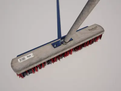 Industrial Street Push Broom Low-poly 3D model